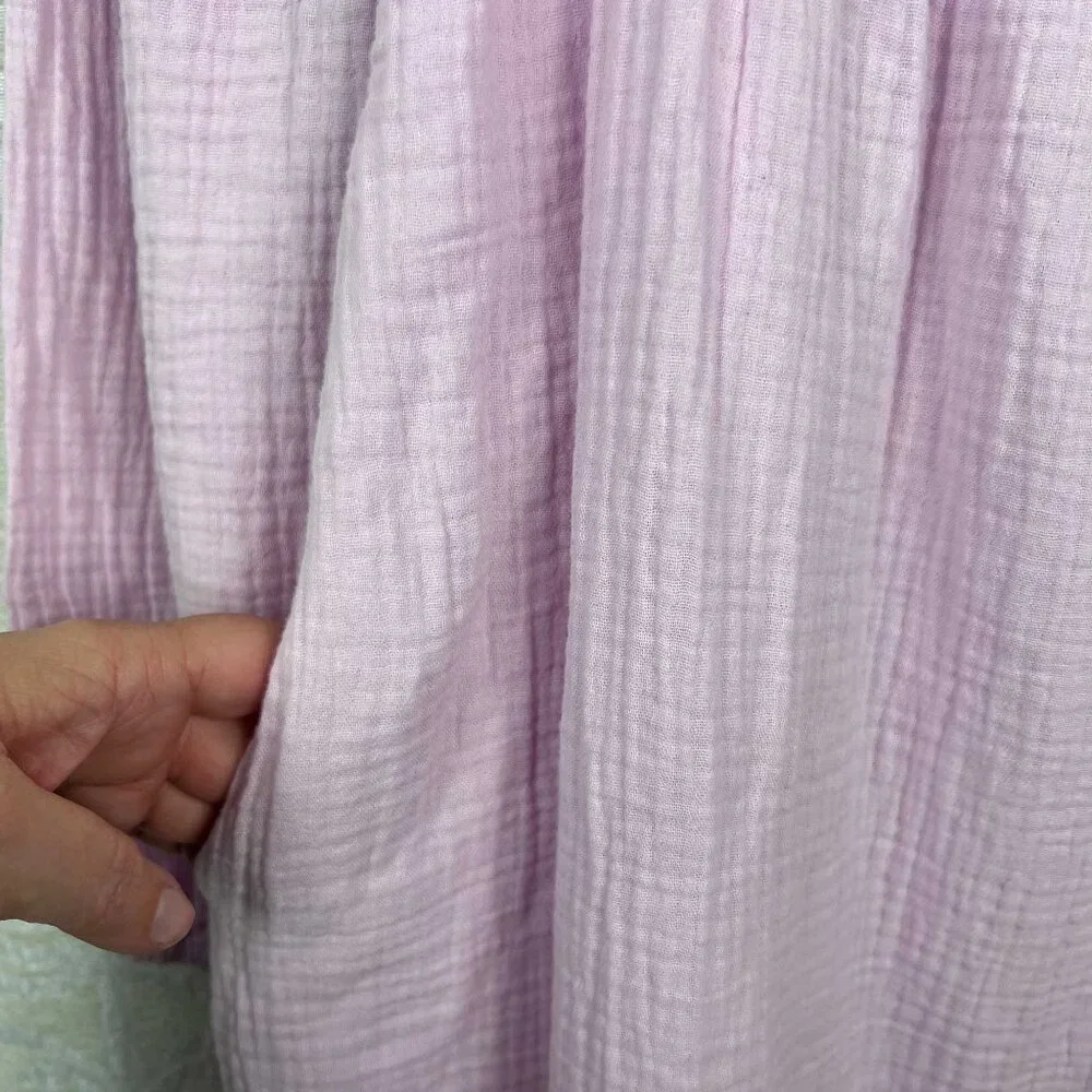 J Crew squareneck soft gauze dress purple